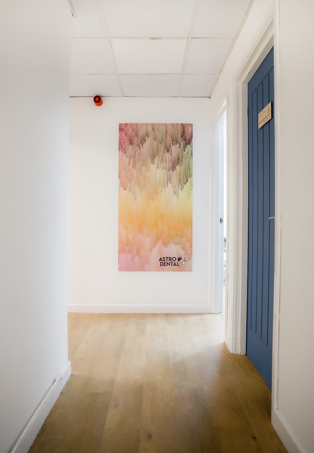The corridor to the surgeries at Astro Dental